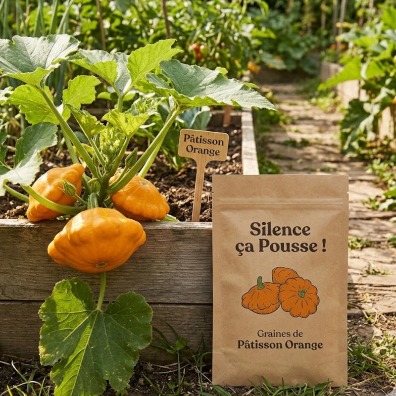 Graines de Pâtisson Orange - Silence ça Pousse !