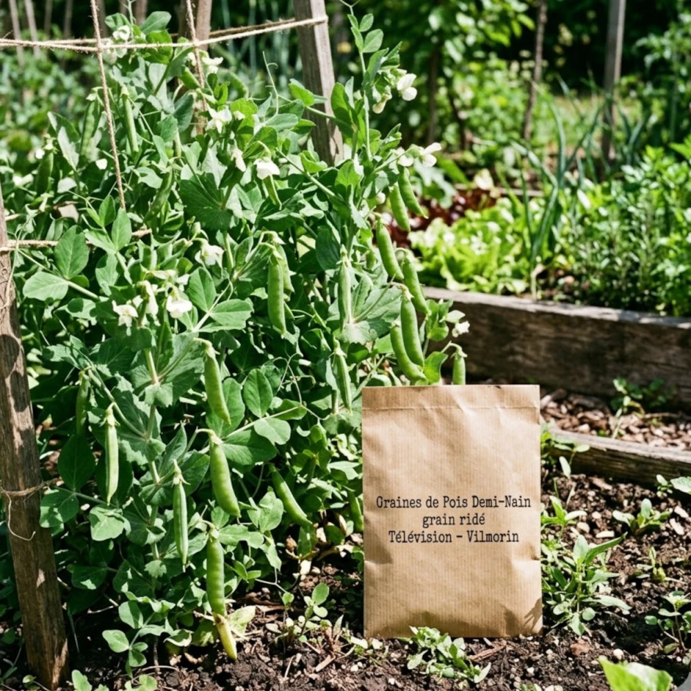 Graines de Pois Demi-Nain grain ridé Télévision - Vilmorin