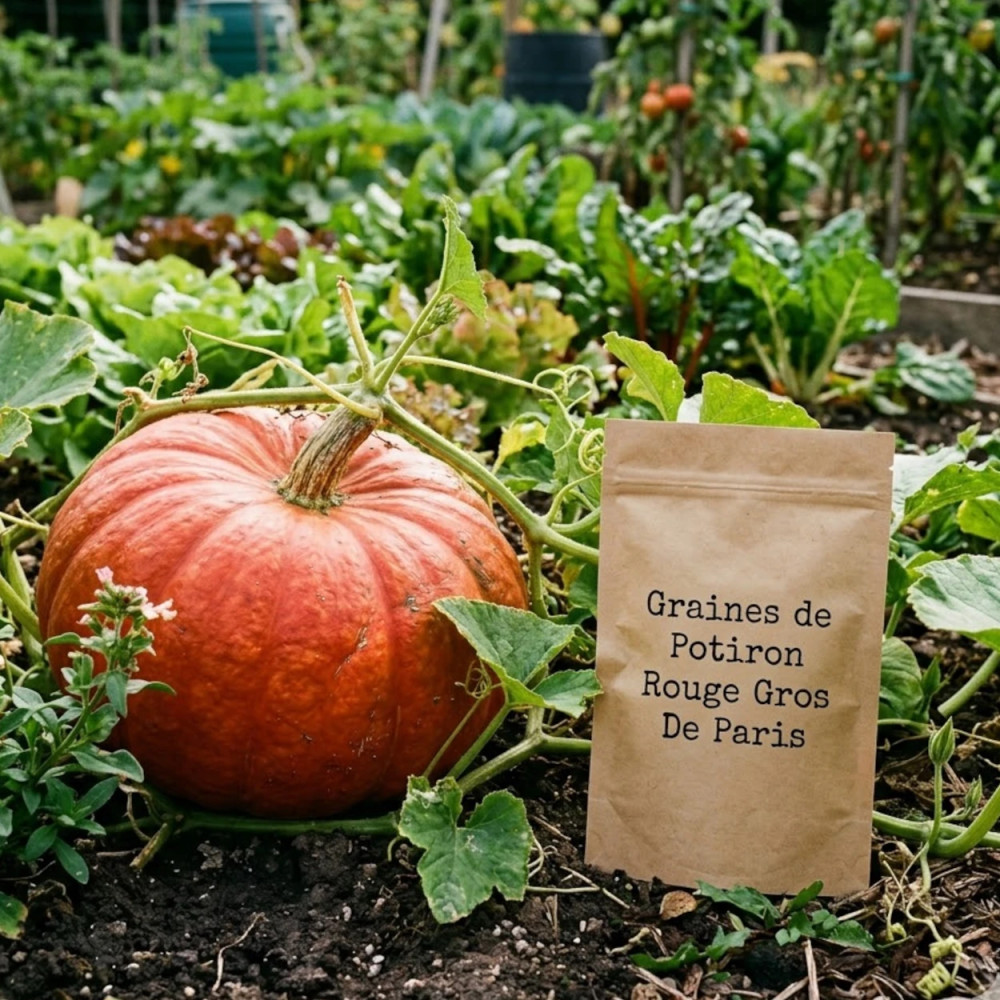 Graines de Potiron Rouge Gros De Paris