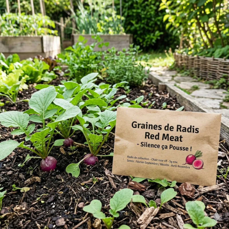 Graines de Radis Red Meat - Silence ça Pousse !