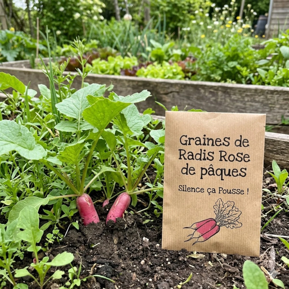 Graines de Radis Rose de pâques - Silence ça Pousse !