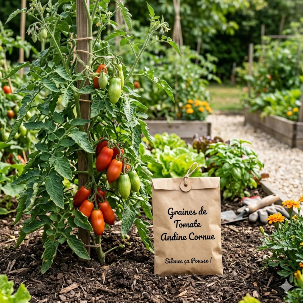 Graines de Tomate Andine Cornue - Silence ça Pousse !
