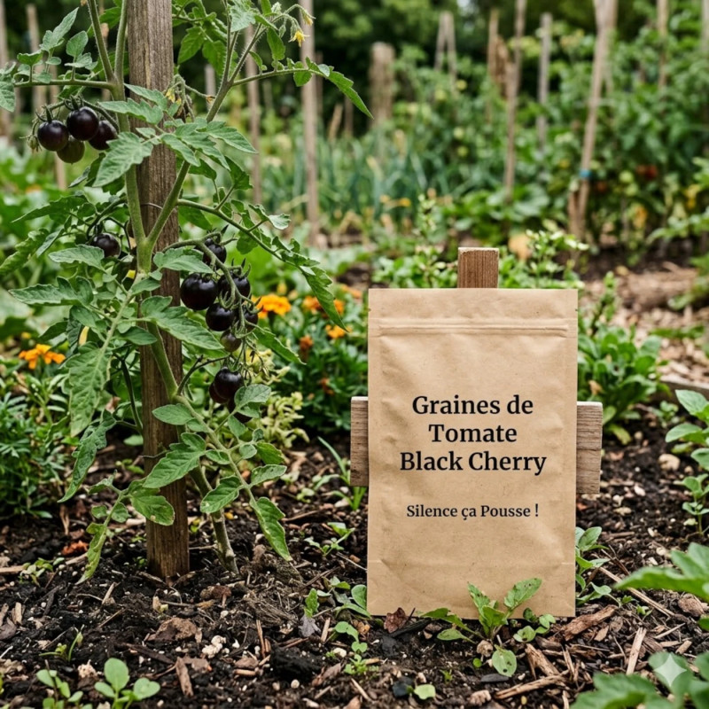 Graines de Tomate Black Cherry - Silence ça Pousse !