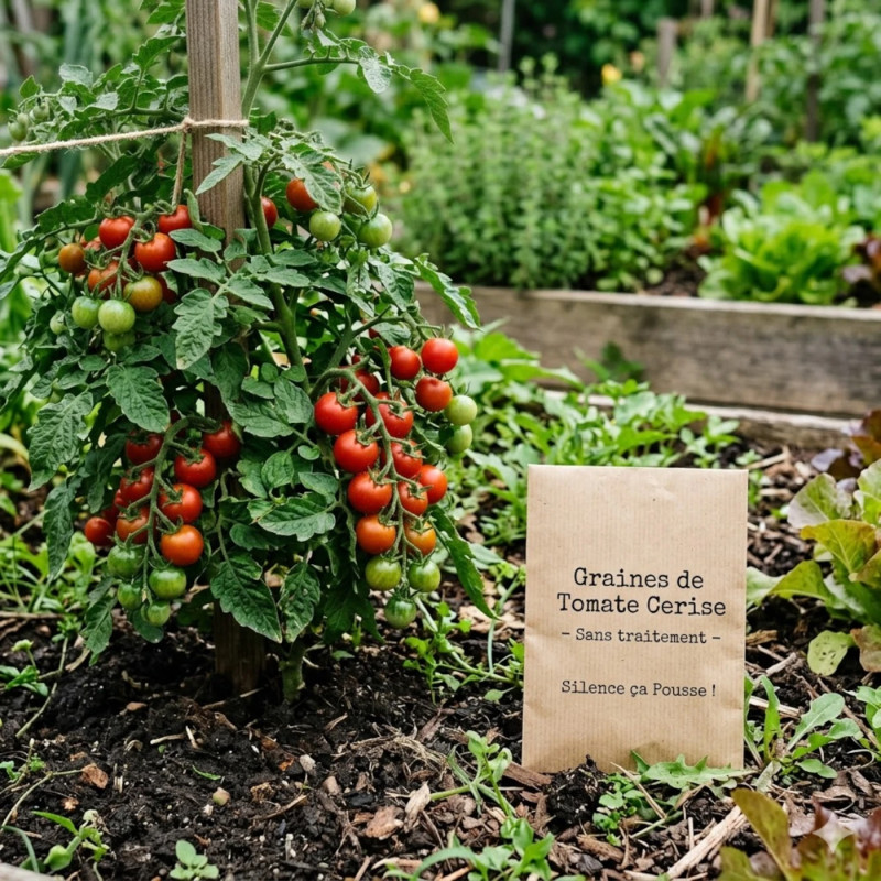 Graines de Tomate Cerise - Sans traitement - Silence ça Pousse !