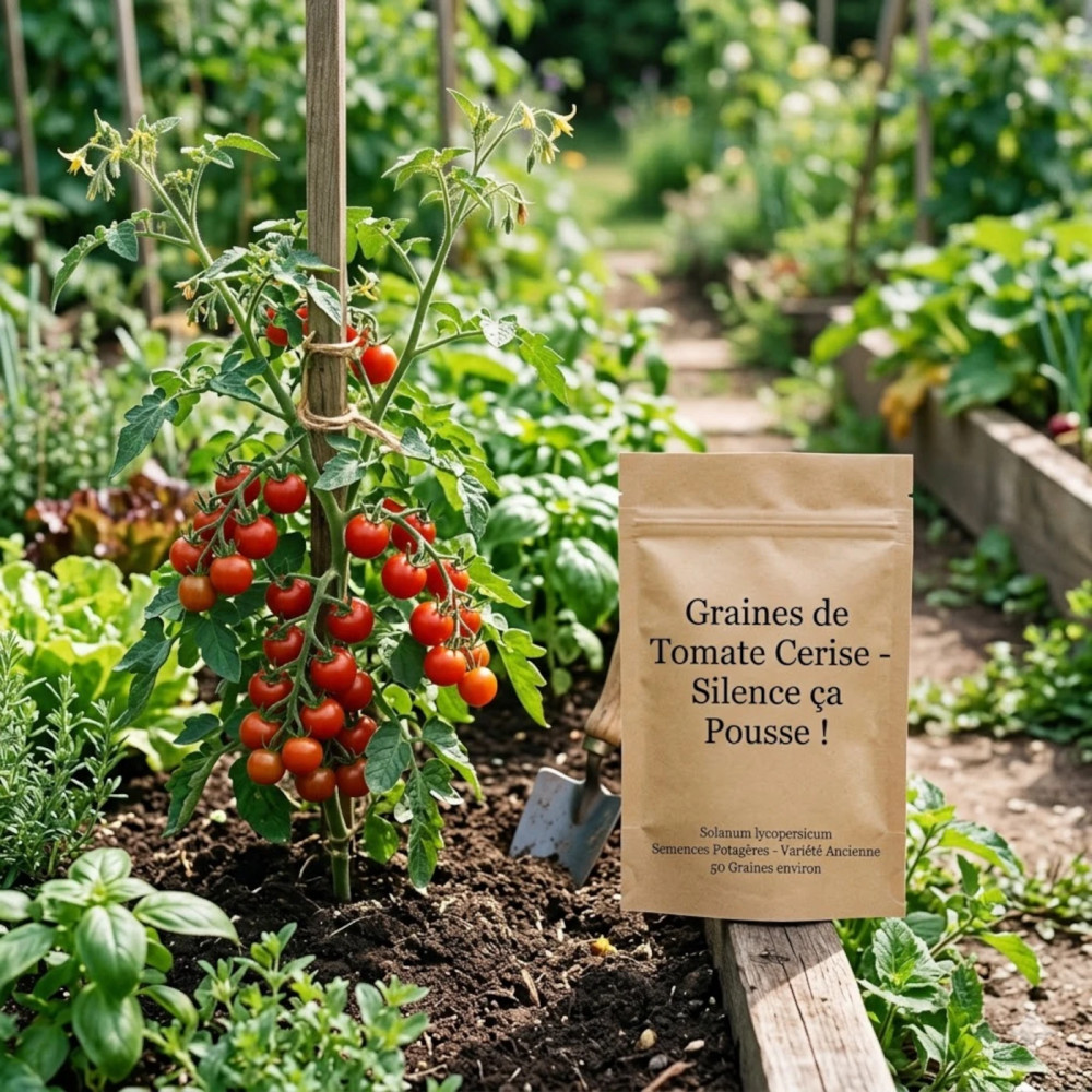 Graines de Tomate Cerise - Silence ça Pousse ! Graines de Tomate Cerise - Silence ça Pousse !