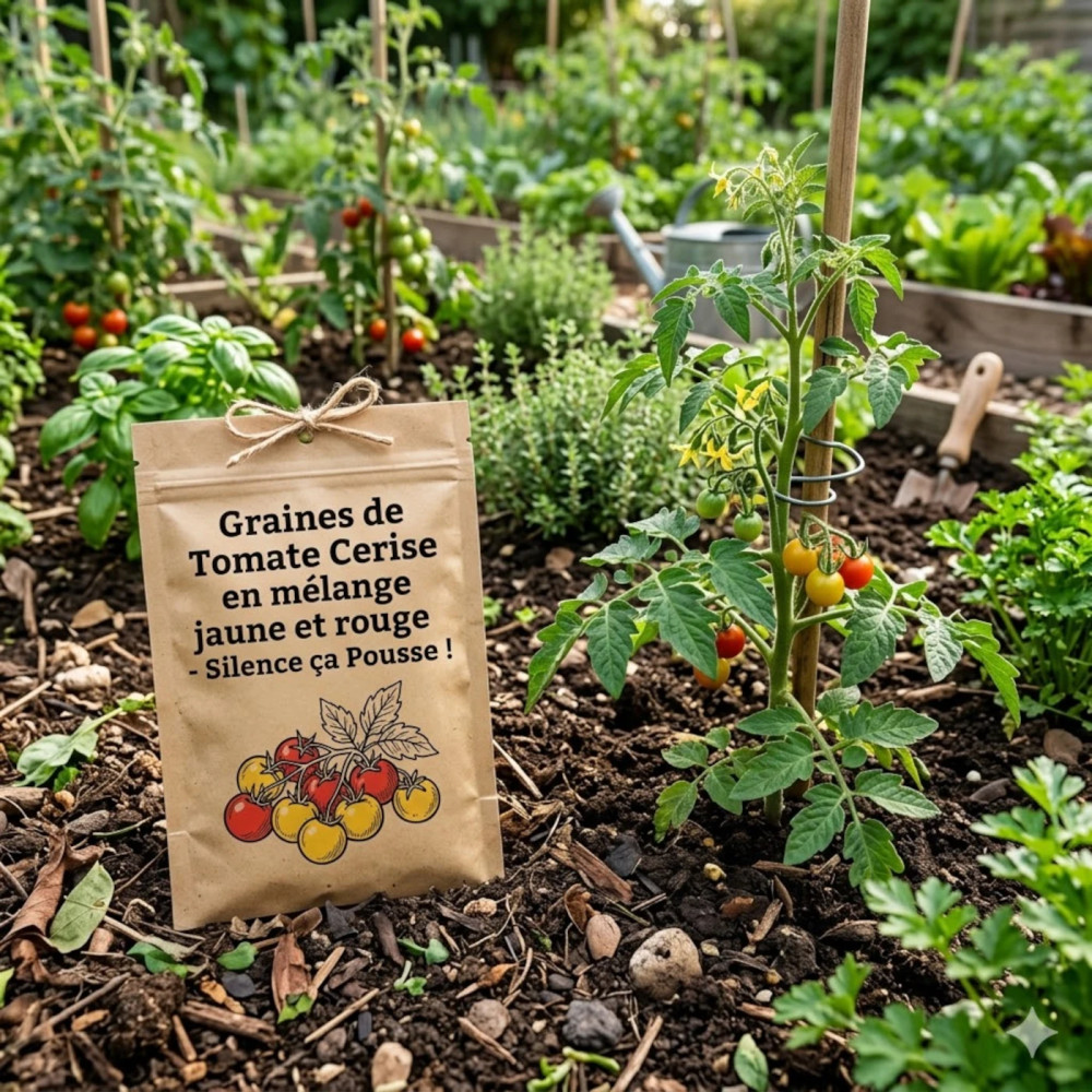 Graines de Tomate Cerise en mélange jaune et rouge - Silence ça Pousse !