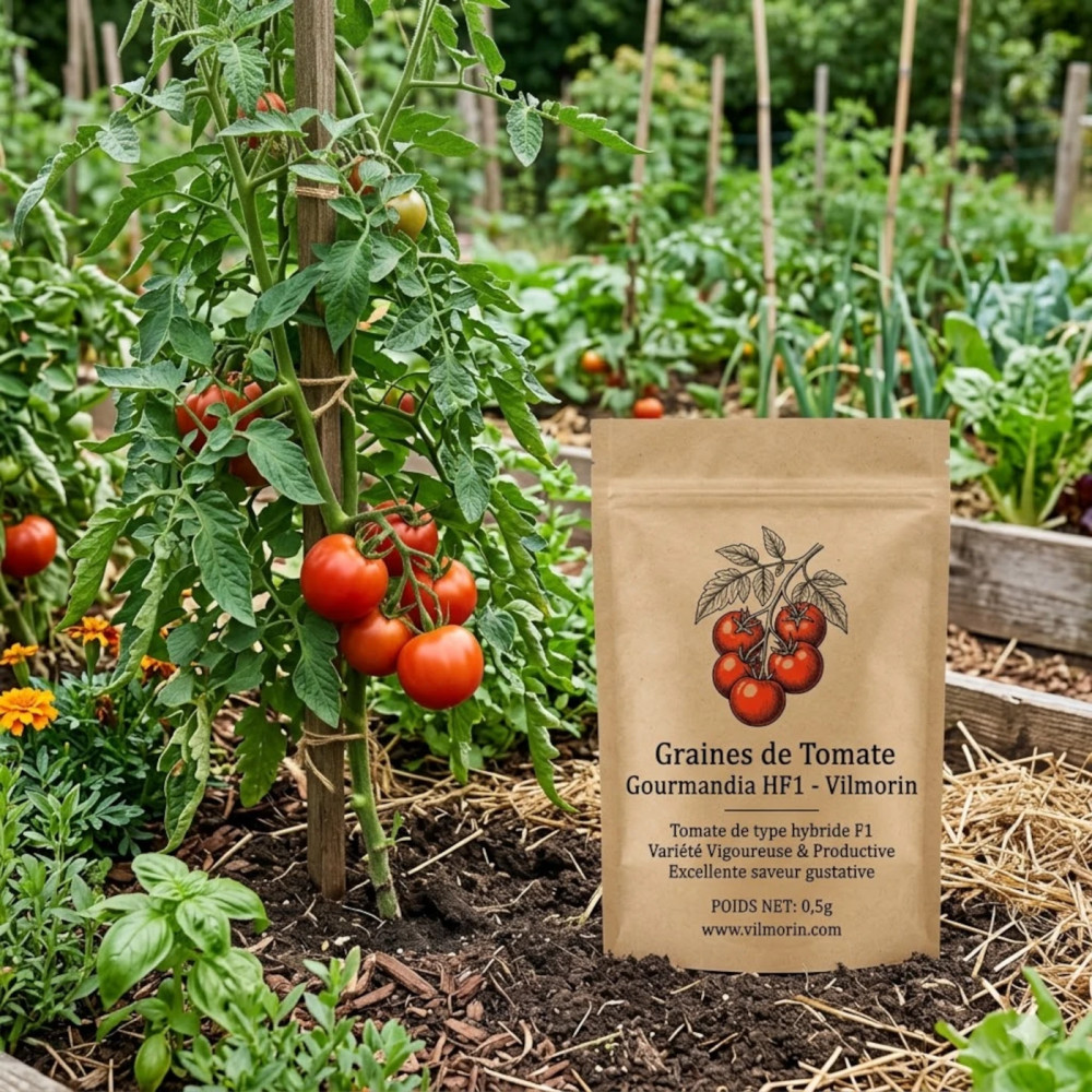 Graines de Tomate Gourmandia HF1 - Vilmorin Graines de Tomate Gourmandia HF1 - Vilmorin