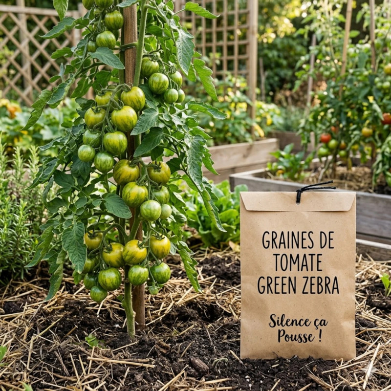 Graines de Tomate Green Zebra - Silence ça Pousse !