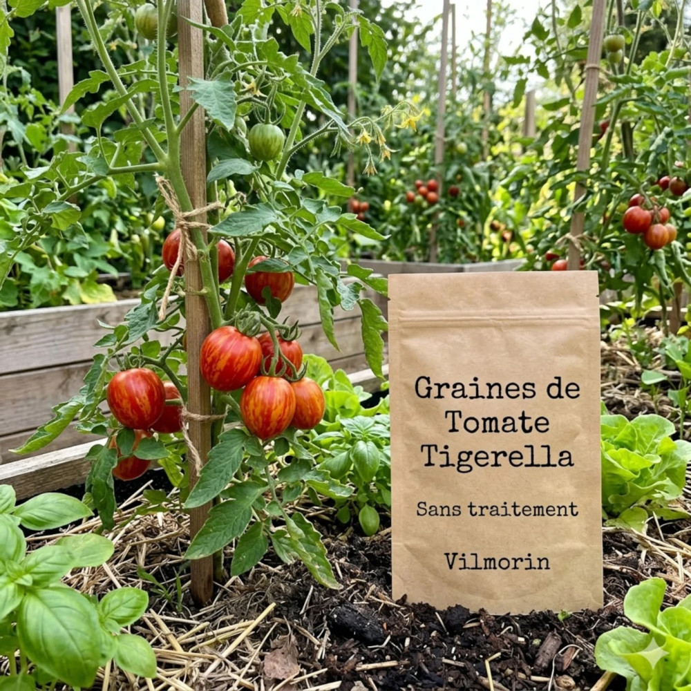 Graines de Tomate Tigerella - Sans traitement - Vilmorin