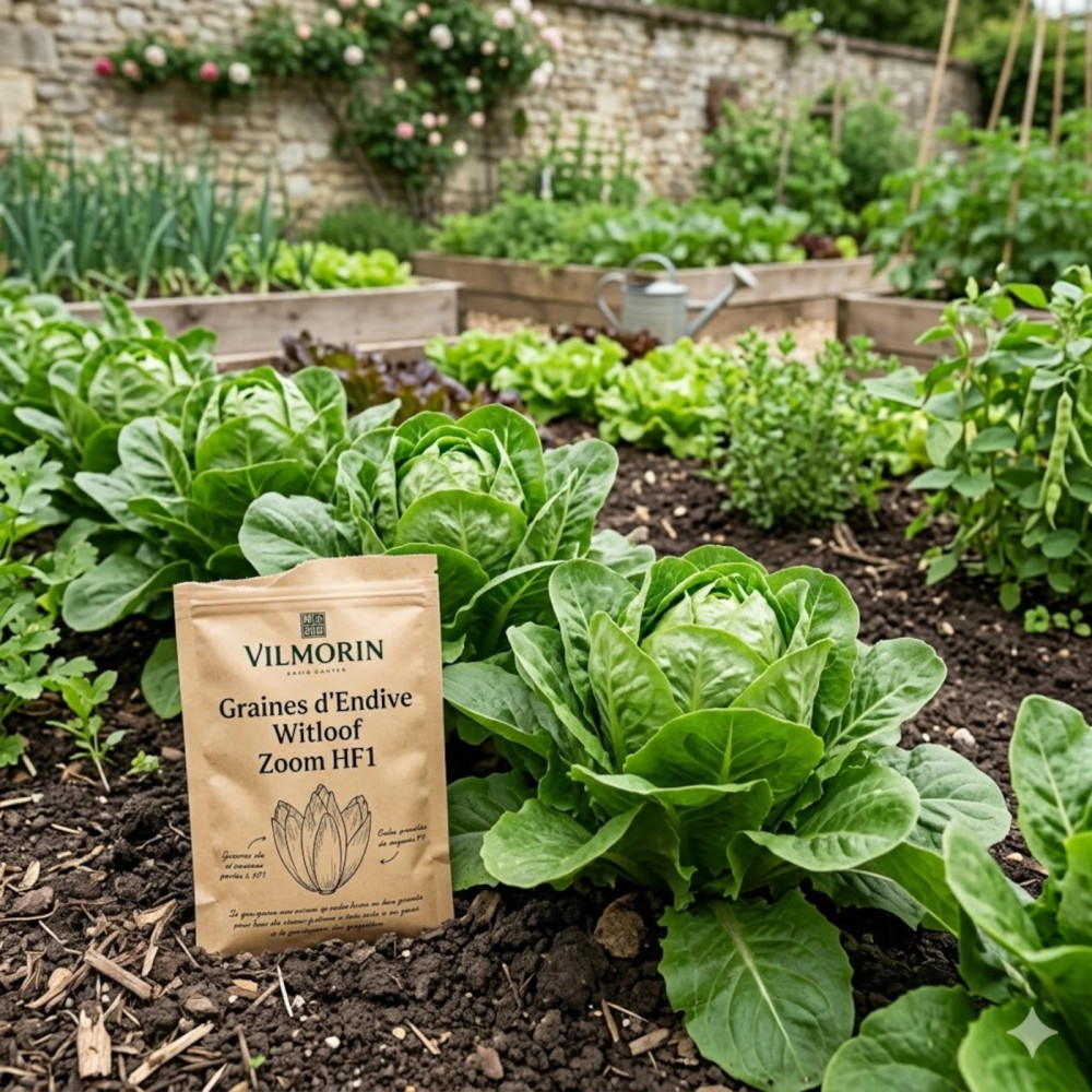 Graines d'Endive Witloof Zoom HF1 - Vilmorin