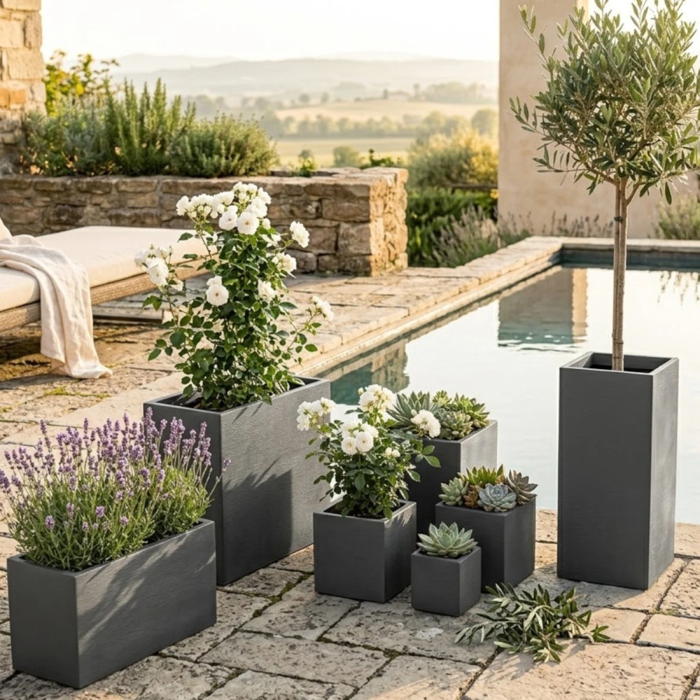 Pot Graphit Gris anthracite