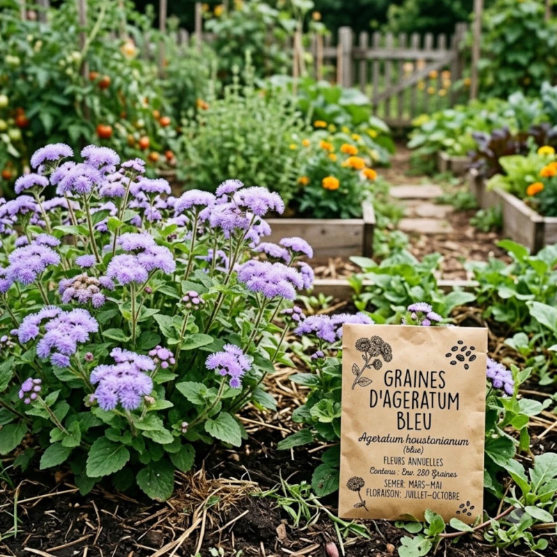 Graines d'Ageratum Bleu