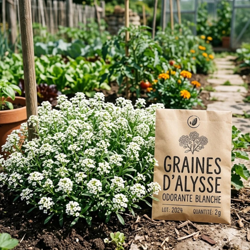 Graines d'Alysse odorante blanche