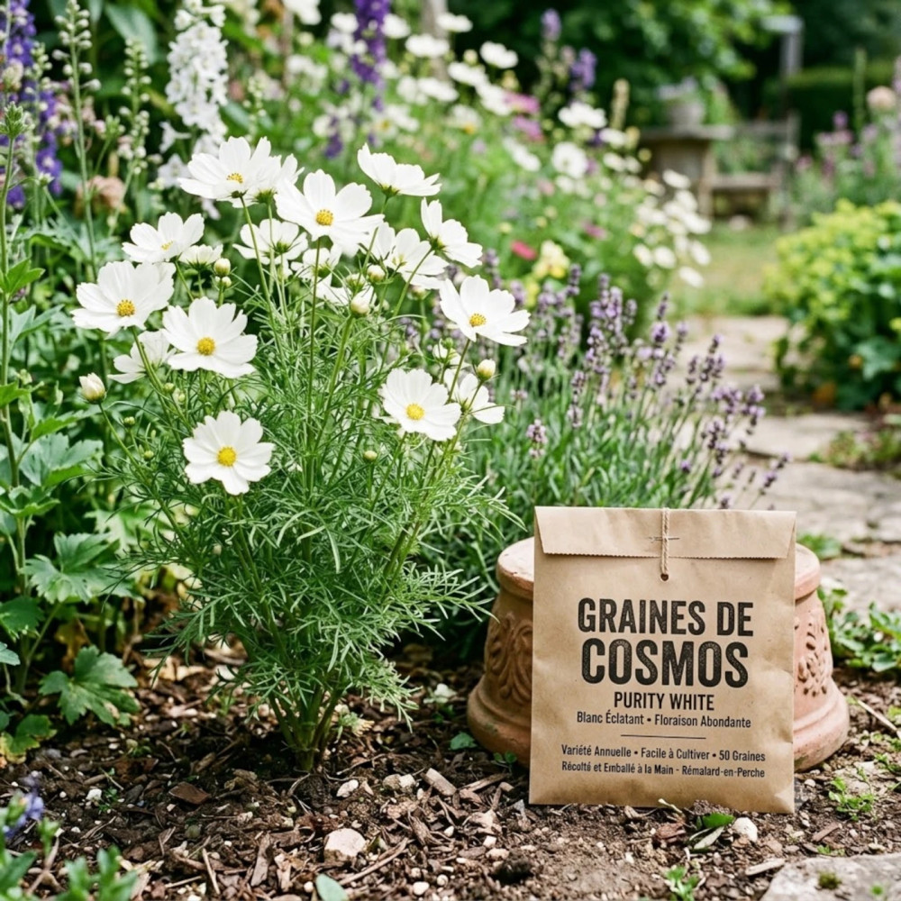Graines de Cosmos Purity White Graines de Cosmos Purity White