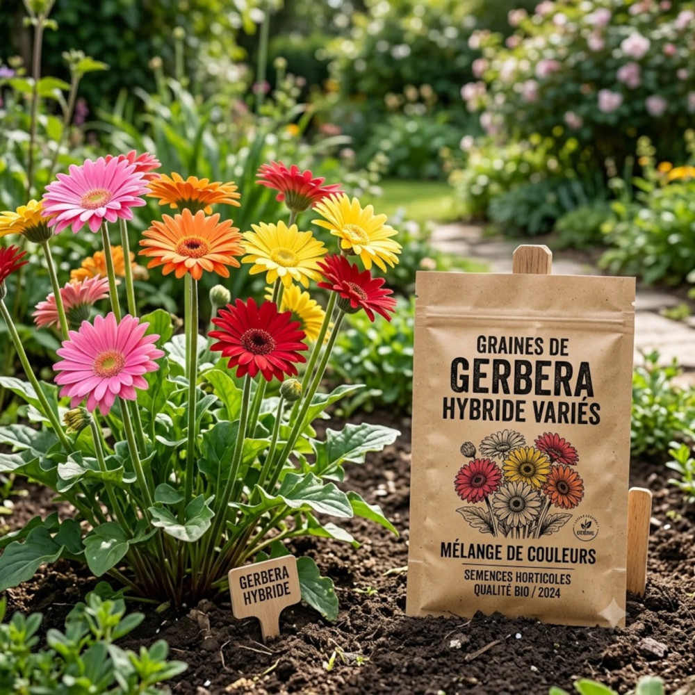 Graines de Gerbera hybride variés