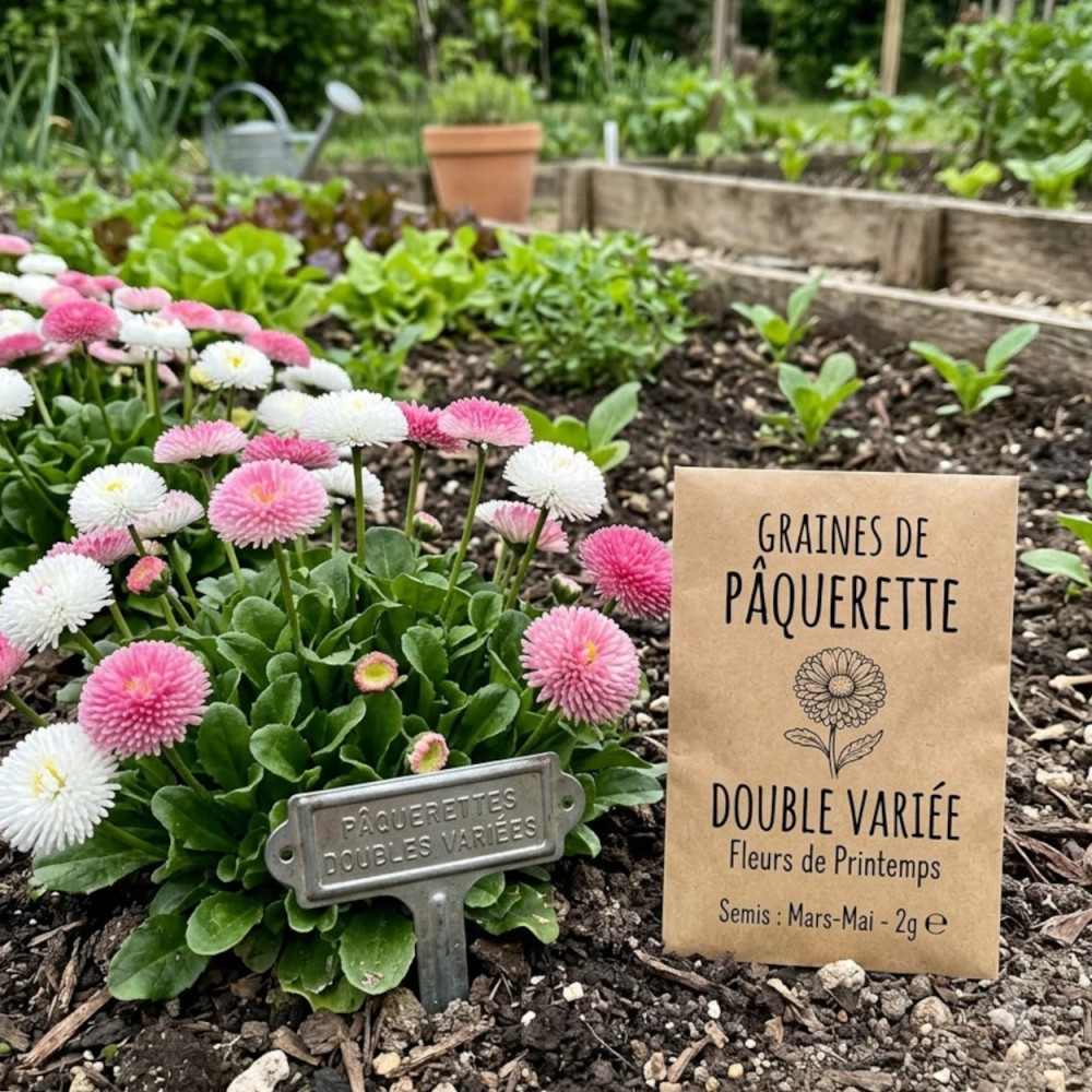 Graines de pâquerette double variée