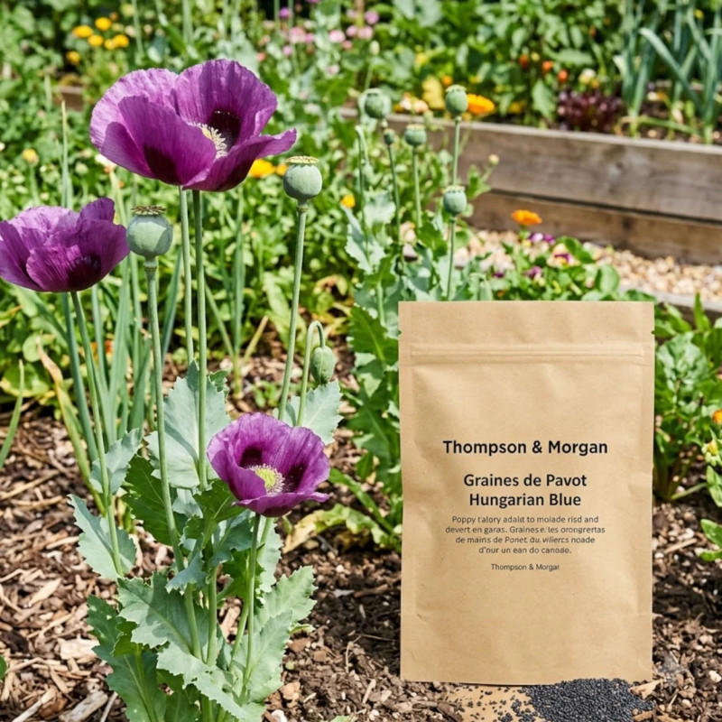Graines de Pavot Hungarian Blue - Thompson & Morgan