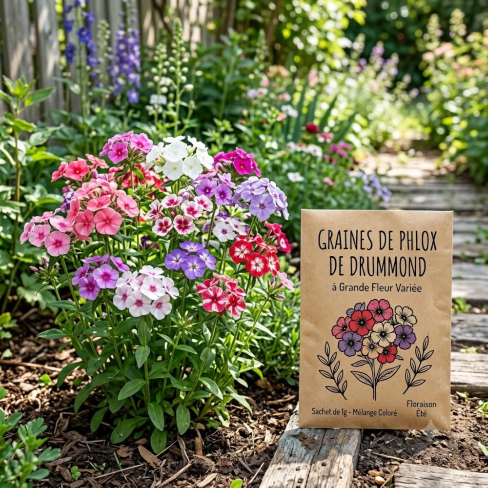 Graines de phlox de drummond à grande fleur variée