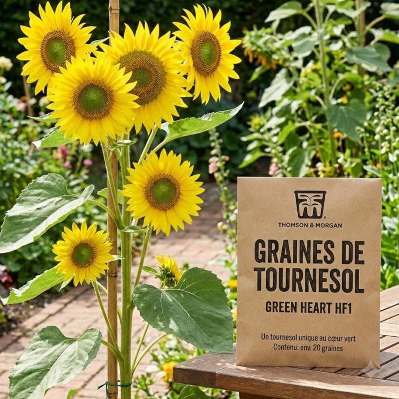 Graines de Tournesol Green Heart HF1 - Thomson & Morgan