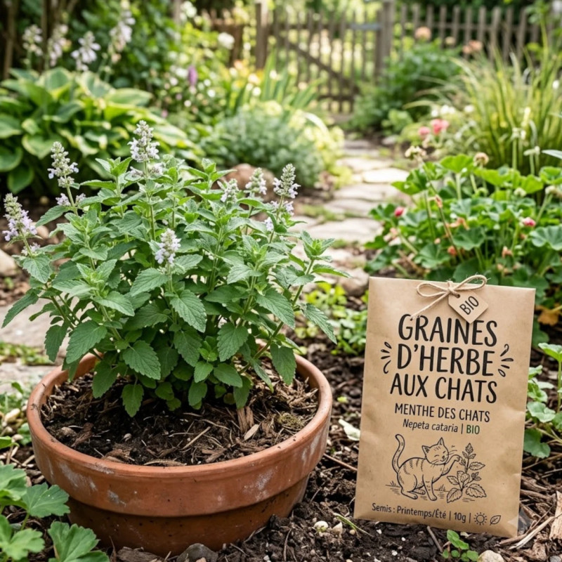 Graines d'Herbe aux chats - Menthe des chats