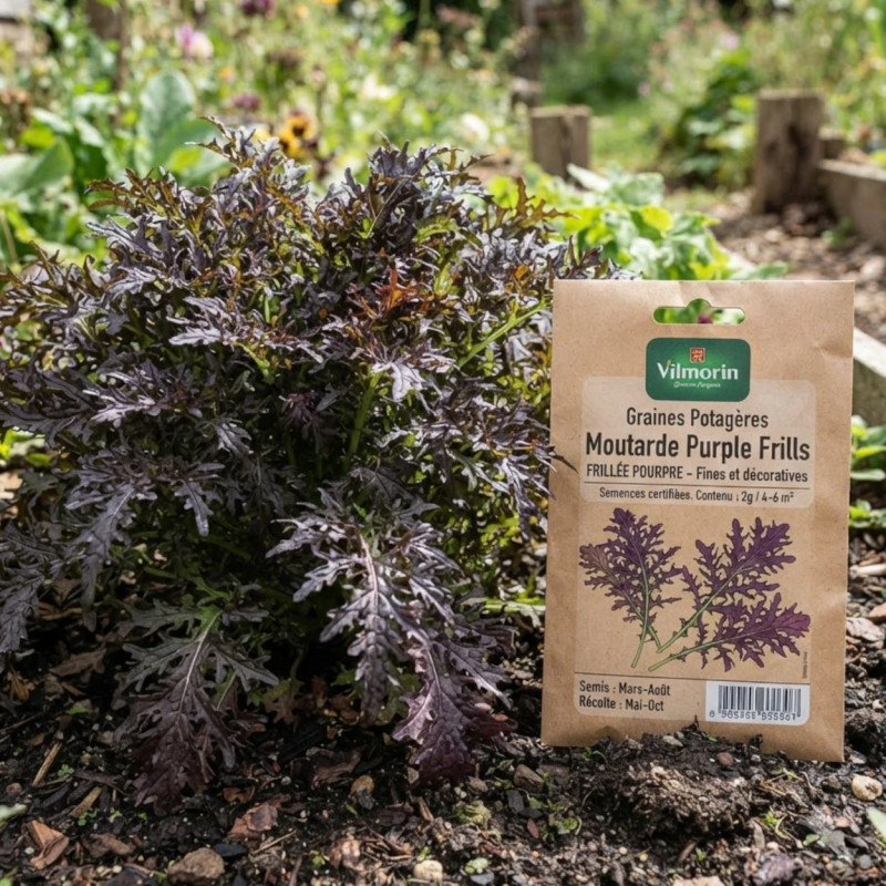 Graines de Moutarde Purple Frills - Vilmorin
