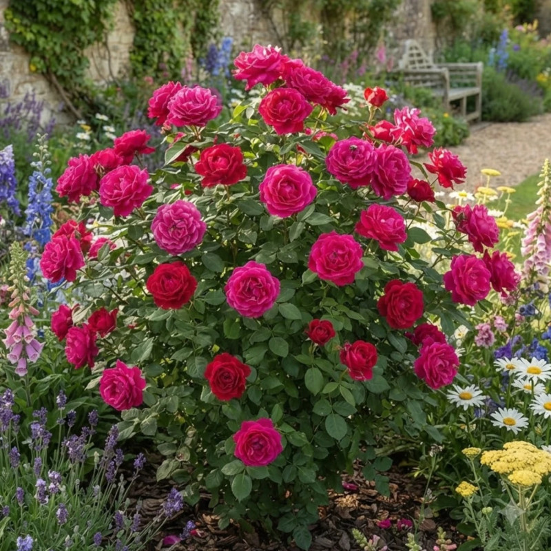 Rosier arbustif Caprice De Meilland® 'Meisionver'