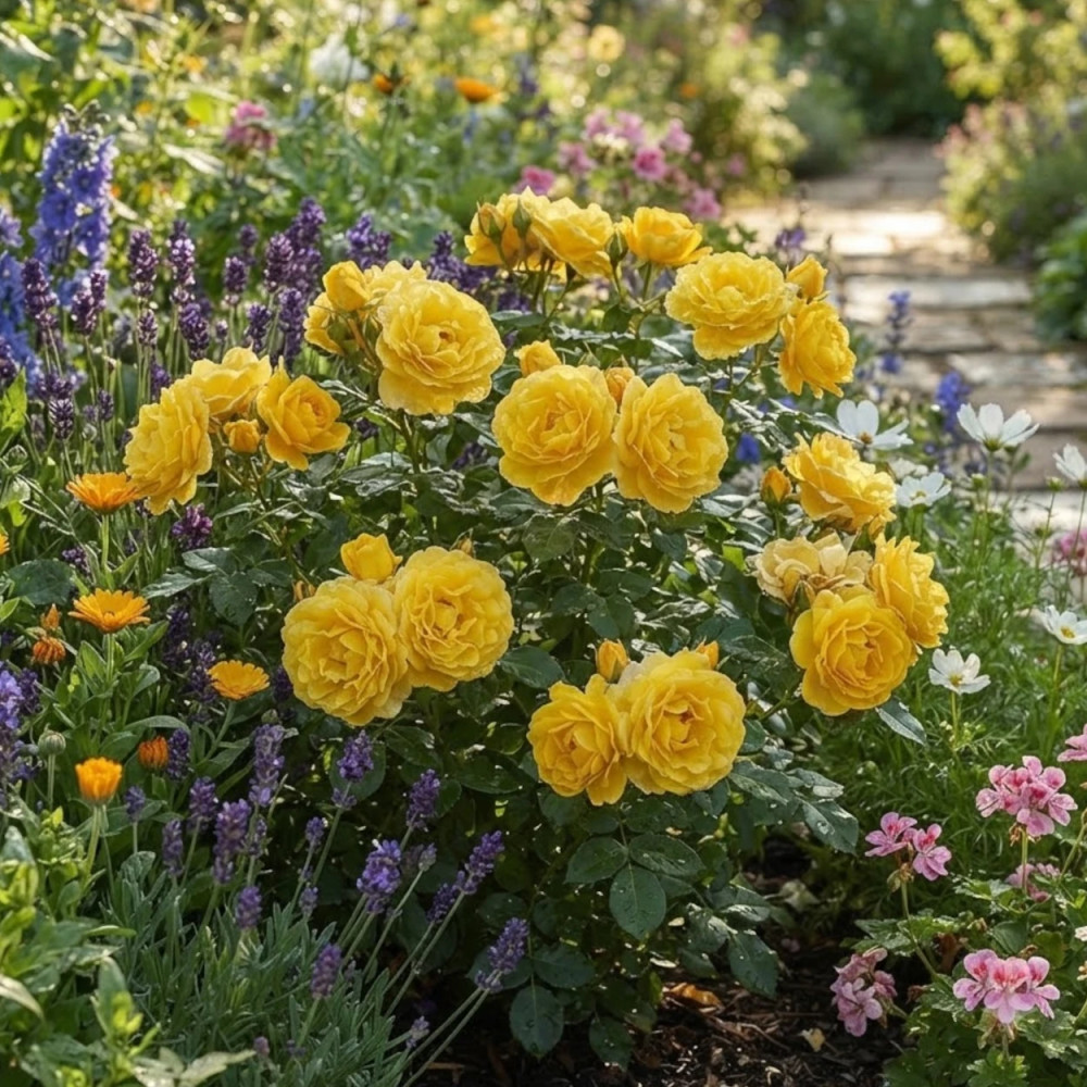 Rosier arbustif Carte D'Or® 'Meidresia' Rosier arbustif Carte D'Or® 'Meidresia'
