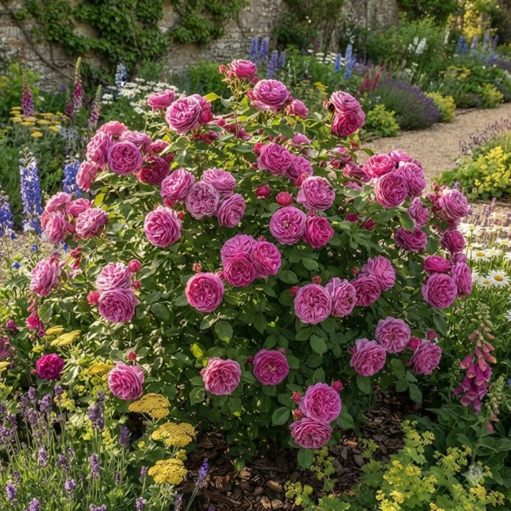 Rosier arbustif Catherine de Médicis® 'KORjupvio'