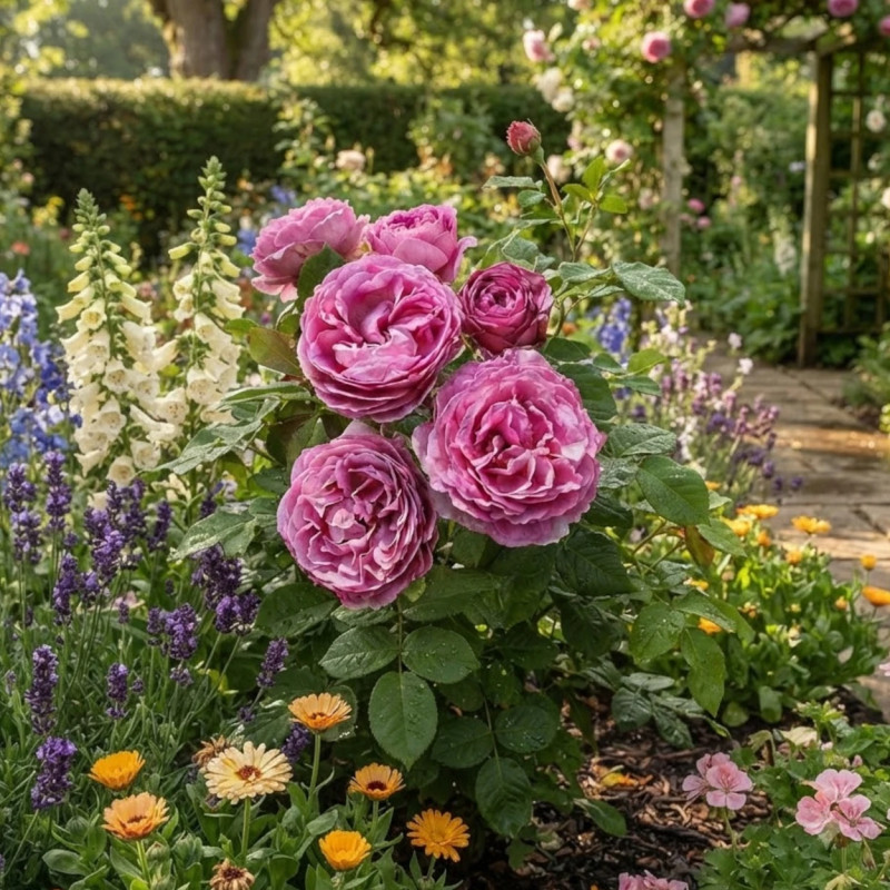 Rosier à grandes fleurs Catherine de Médicis® 'KORjupvio'