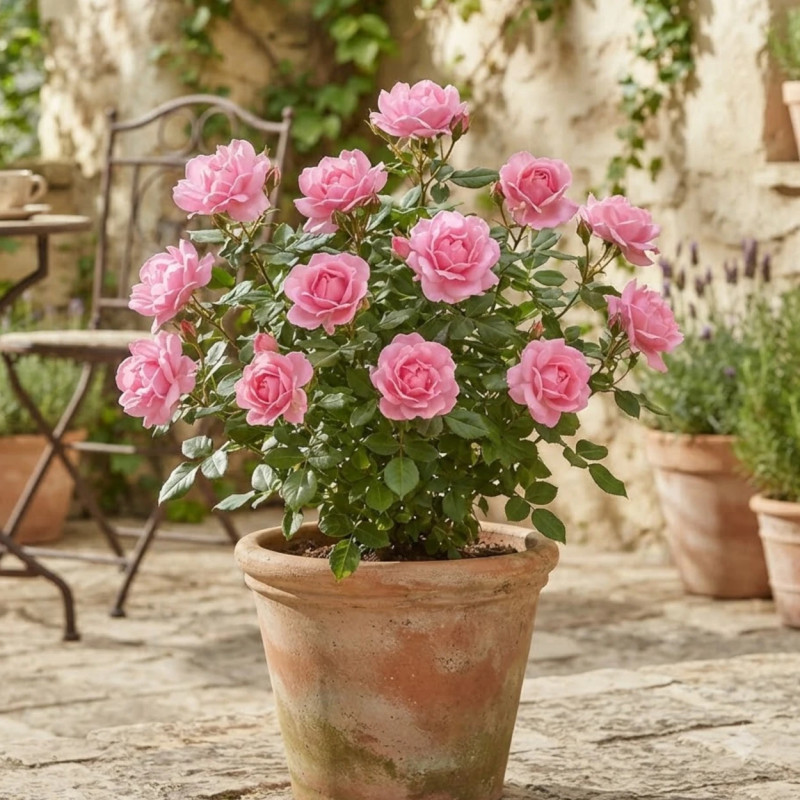 Rosier à fleurs groupées Centenaire de Lourdes® Rose 'Delge'