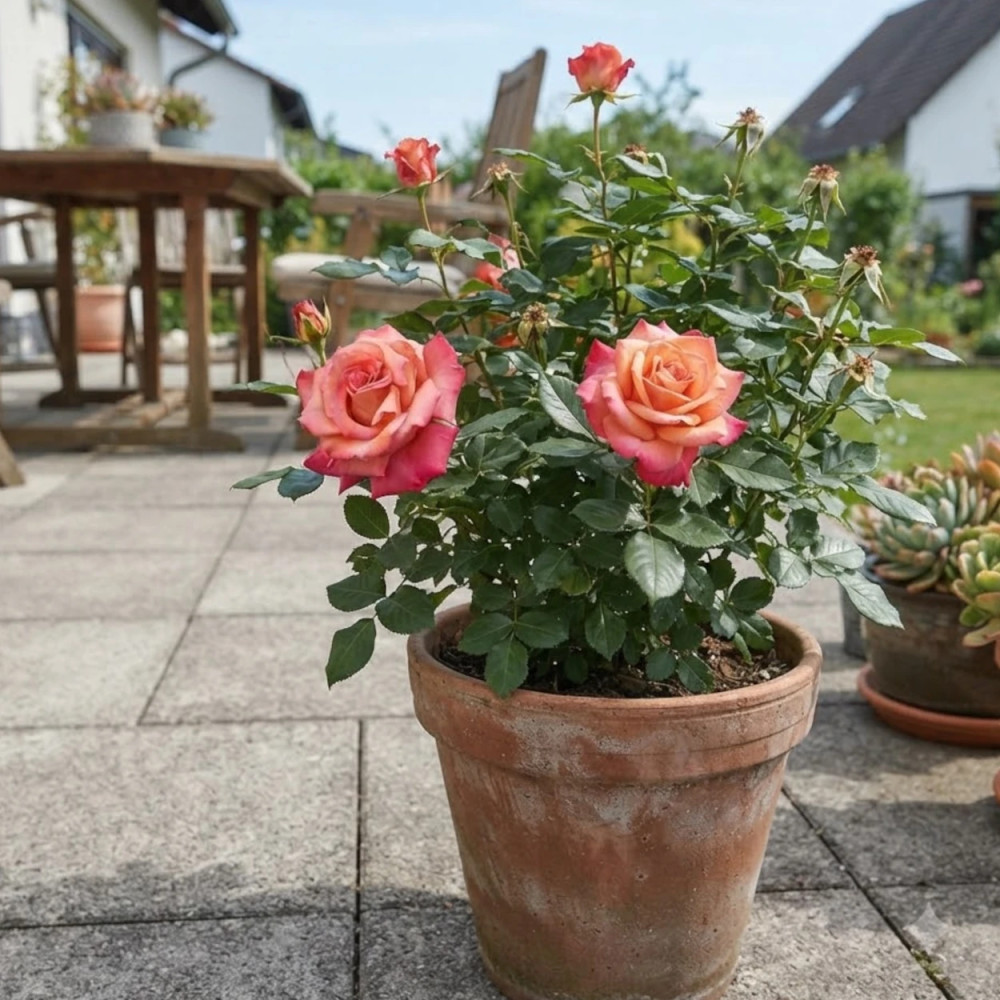Rosier à grandes fleurs Christophe Colomb® 'Meironsse'