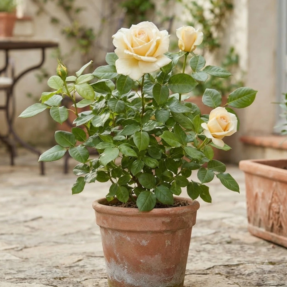 Rosier à grandes fleurs Christophe Dechavanne® 'Meibarbaru'