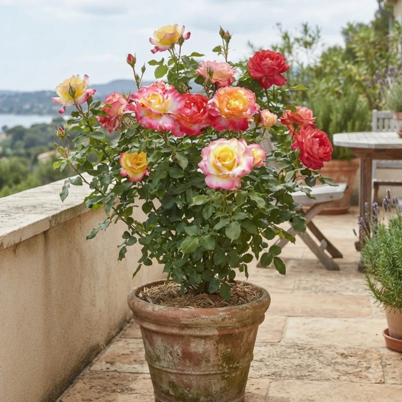 Rosier à grandes fleurs Concours Lépine® 'Evecolepi'
