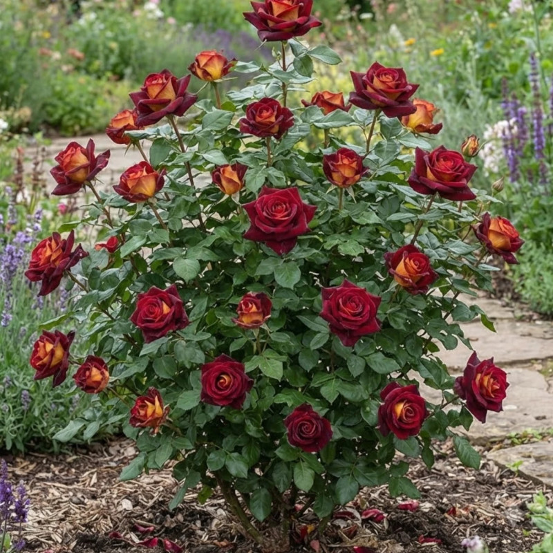 Rosier à grandes fleurs Eddy Mitchell® 'Meirysett'