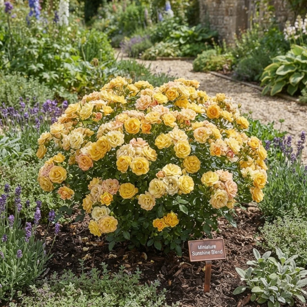 Rosier paysager Fairy Jaune