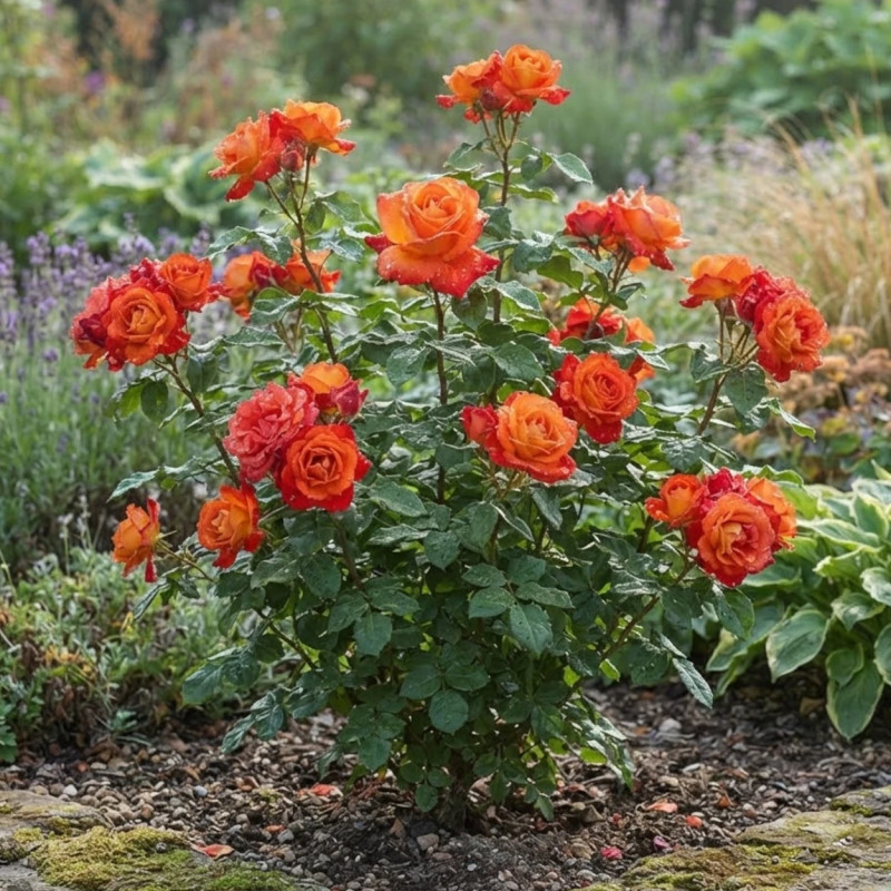 Rosier à fleurs groupées François Mauriac 'Fryentice'