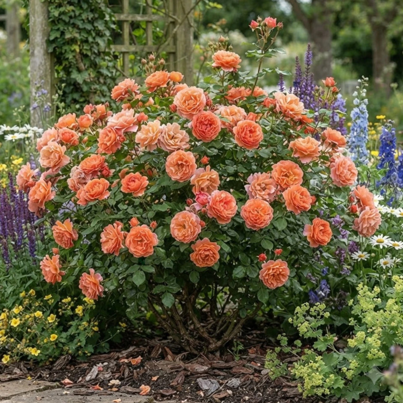 Rosier à fleurs groupées François Mauriac 'Fryentice'