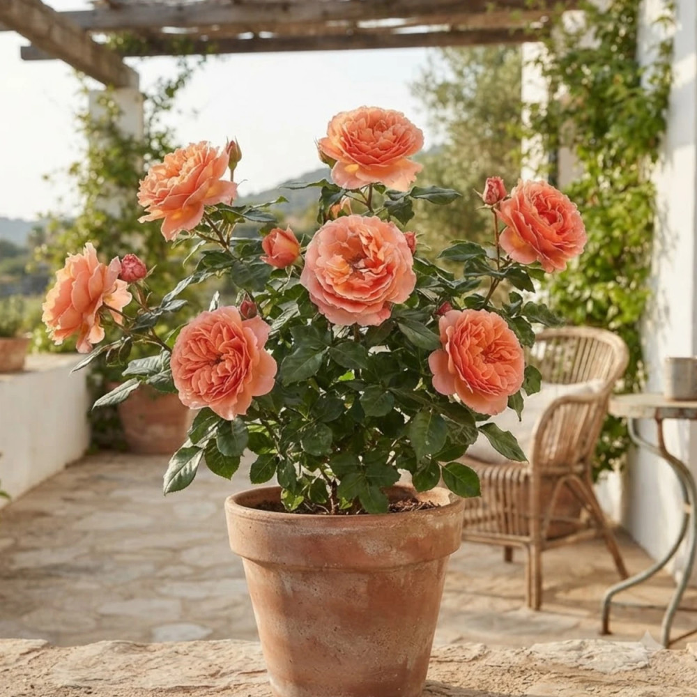 Rosier à fleurs groupées François Mauriac 'Fryentice'