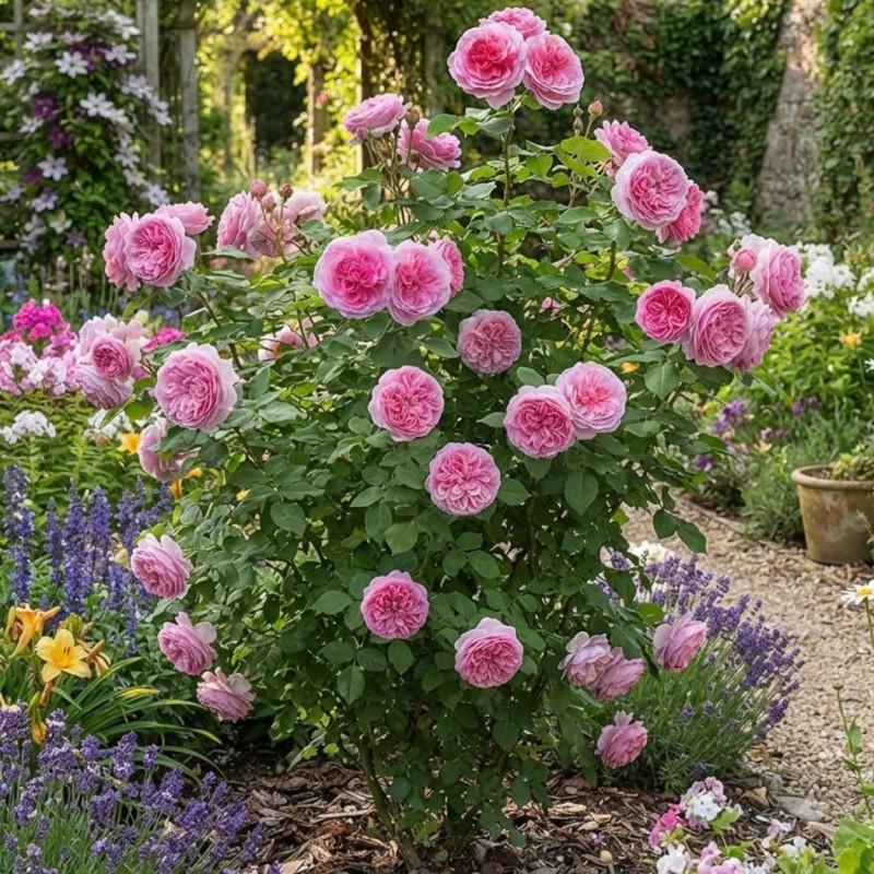 Rosier Anglais Gertrude Jekyll® 'Ausbord'