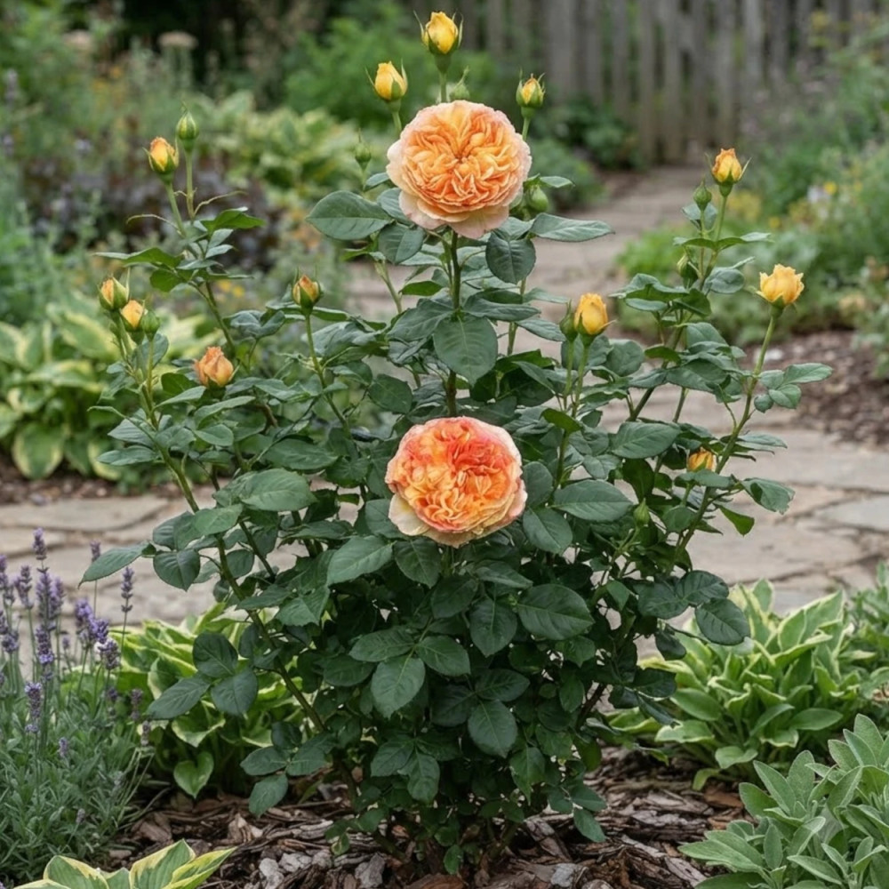Rosier arbustif Henri Delbard® 'Delclaudibi'