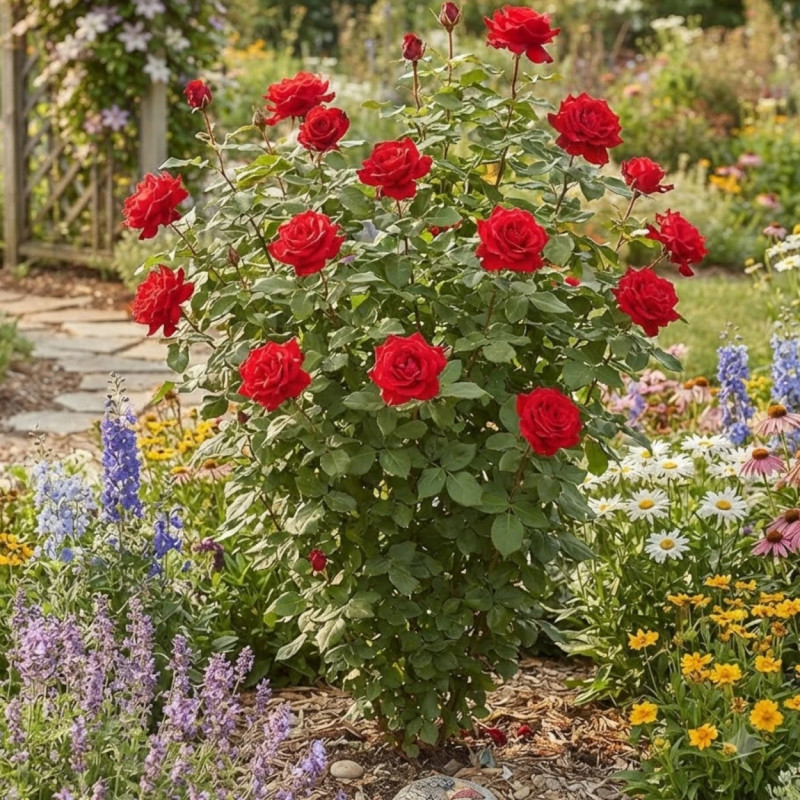 Rosier à grandes fleurs La Marseillaise® 'Delgeot'