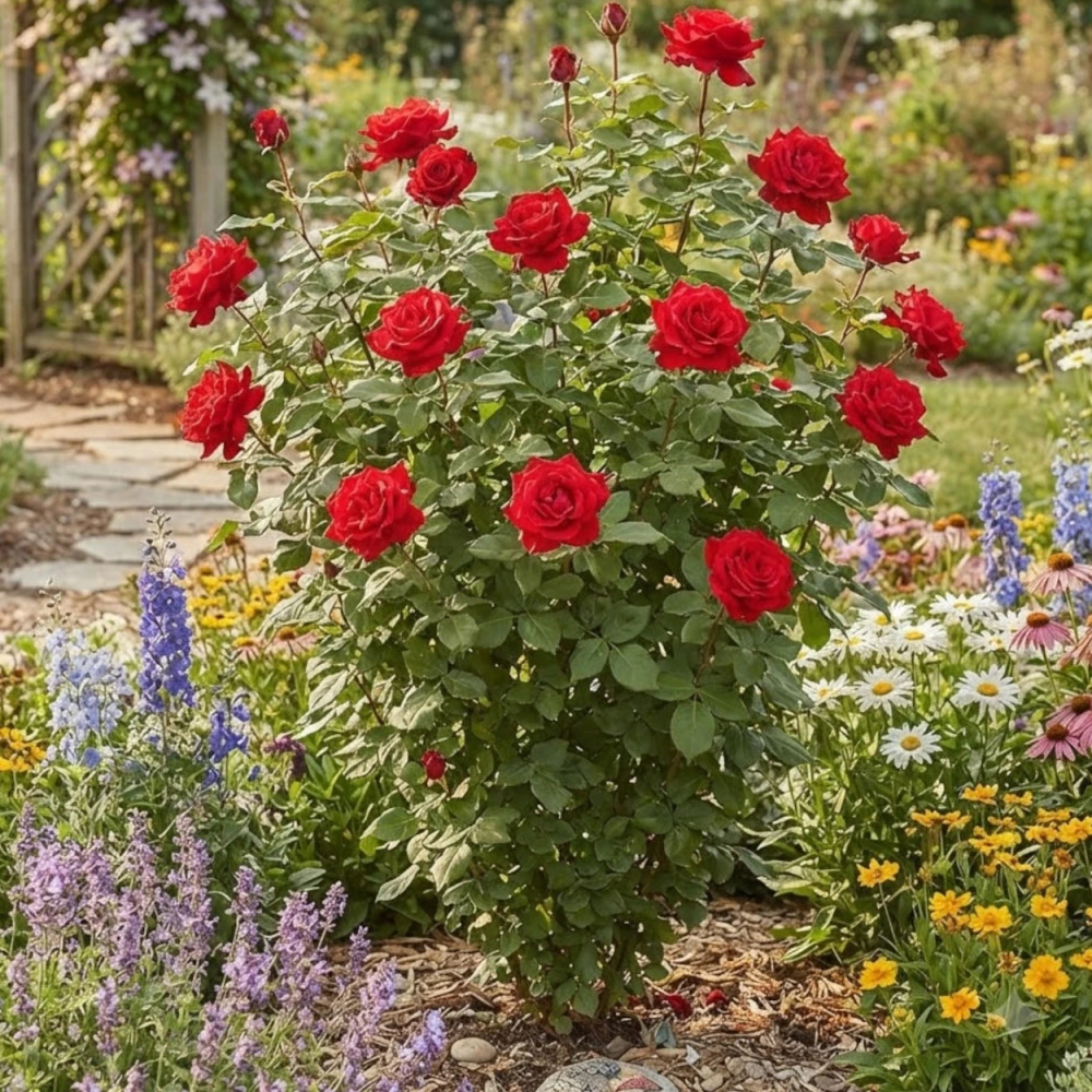 Rosier à grandes fleurs La Marseillaise® 'Delgeot'
