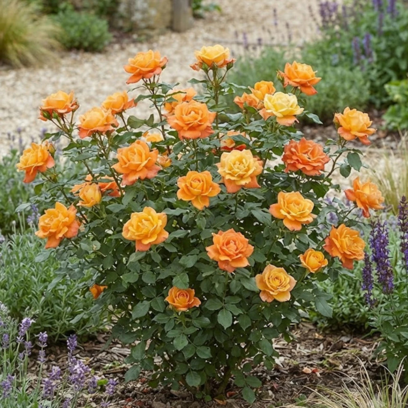 Rosier à grandes fleurs Louis De Funes® 'Meirestif'