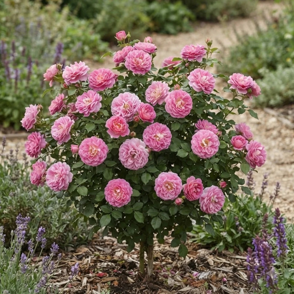 Rosier à fleurs groupées Lovely Pink® 'Meinoplius'