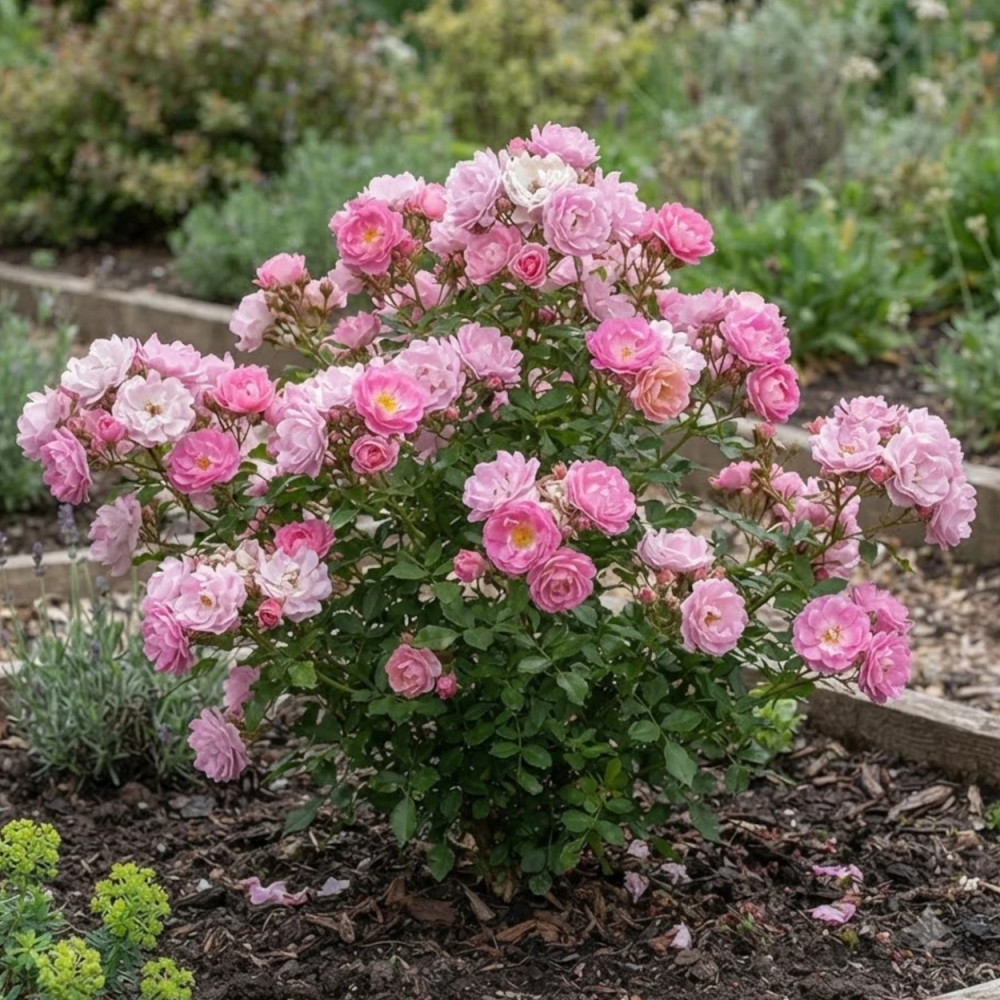 Rosier à fleurs groupées Maman Turbat