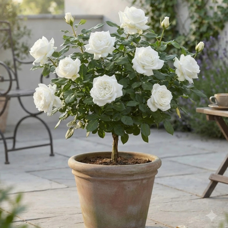 Rosier à grandes fleurs Pierre Arditi® 'Meicalanq'