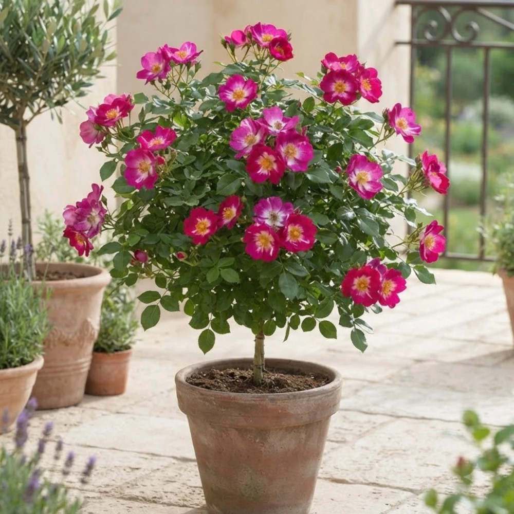 Rosier arbustif Pretty® Princess 'Meimauleva'