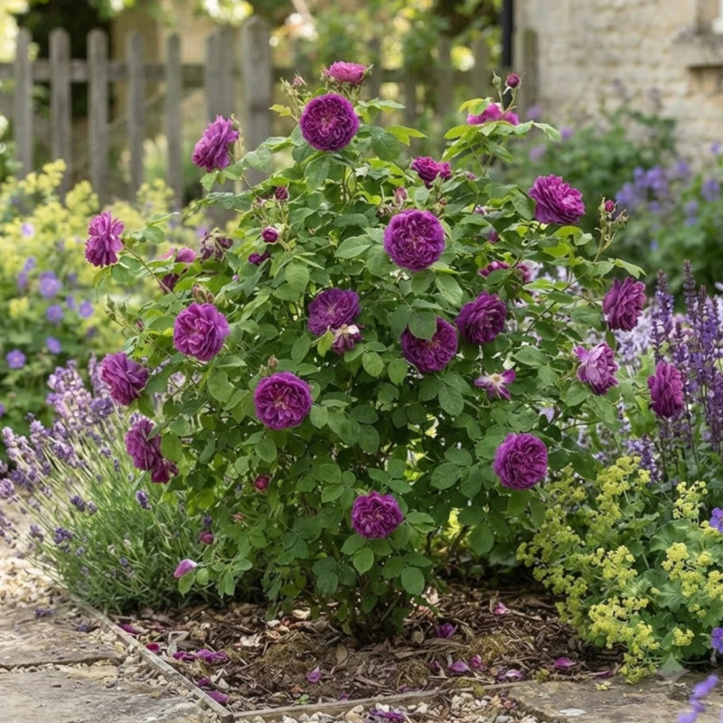 Rosier ancien Reine des Violettes