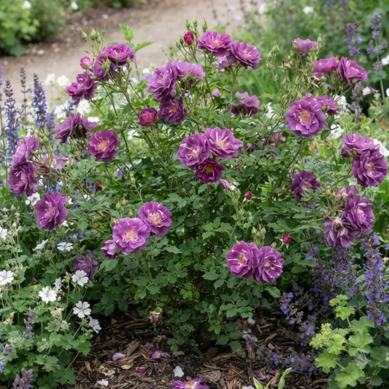 Rosier à fleurs groupées Rhapsody in Blue® 'Frantasia'