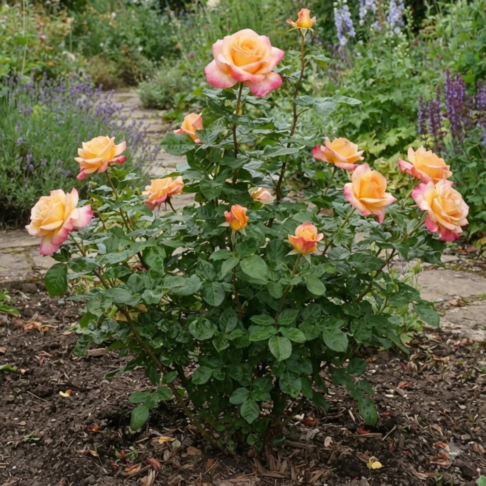 Rosier arbustif Rochemenier Village® 'Frycalm'